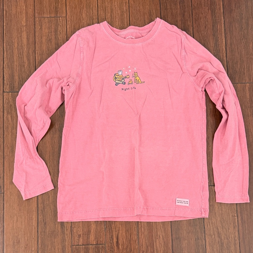 Life Is Good Rose Long Sleeve Tee